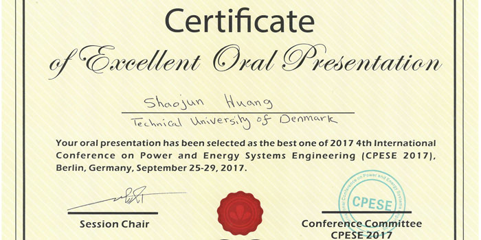 Ph.D. wins Best Oral Presentation