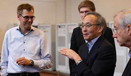 Nobel Prize winner visit to PowerLabDK