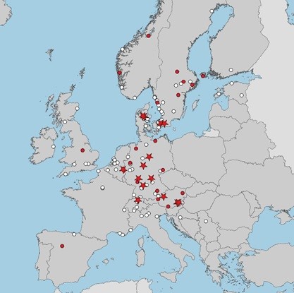 A large number of case studies from many parts of Europe are included in the new guidebook. (Illustration: Fraunhofer IEE. Map taken from Eurostat).
